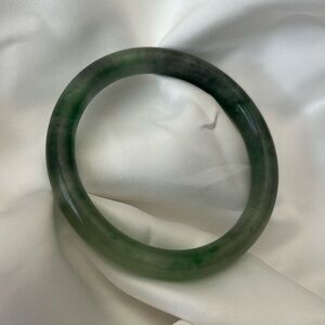 // 57mm Natural Jade Bangle - New/Unworn